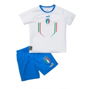 Itálie Dětské Venkovní dres komplet 2022 Krátký Rukáv (+ trenýrky)